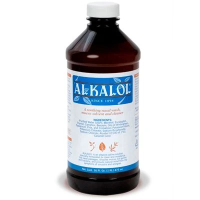Alkalol Nasal Wash And Mucus Solvent 16-oz Bottle 1 Alkalol Nasal Wash And Mucus Solvent 16-oz Bottle