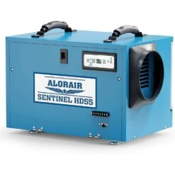 AlorAir Sentinel HD55 113 Pint Dehumidifier With Drain Hose For Basements And Crawl Spaces, Blue