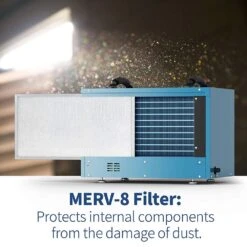 AlorAir Sentinel HD55 113 Pint Dehumidifier With Drain Hose For Basements And Crawl Spaces, Blue -Home Furnishings Store 6 1 4