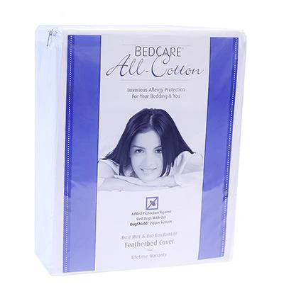 All-Cotton Allergy Feather Bed Cover 3 All-Cotton Allergy Feather Bed Cover - Image 3