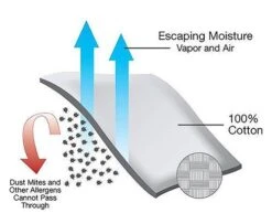 All-Cotton Allergy Mattress Covers -Home Furnishings Store 7252416e m va dv white 400fx 1