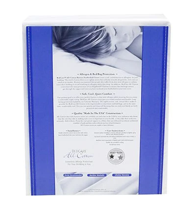 All-Cotton Allergy Feather Bed Cover 4 All-Cotton Allergy Feather Bed Cover - Image 4