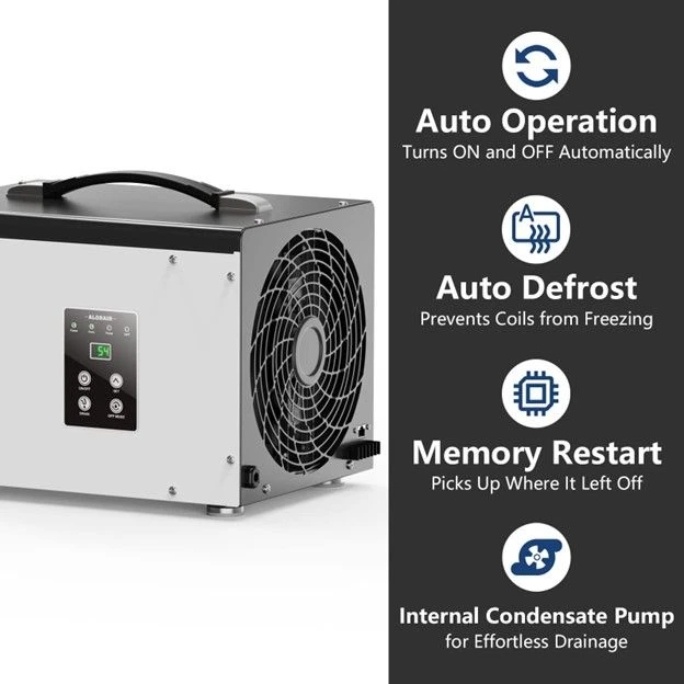 AlorAir Sentinel HD35P Energy Star 70 Pint Dehumidifier With Pump And Hose For Basements Or Crawl Spaces 5 AlorAir Sentinel HD35P Energy Star 70 Pint Dehumidifier With Pump And Hose For Basements Or Crawl Spaces - Image 5