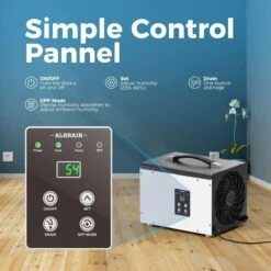 AlorAir Sentinel HD35P Energy Star 70 Pint Dehumidifier With Pump And Hose For Basements Or Crawl Spaces 13 AlorAir Sentinel HD35P Energy Star 70 Pint Dehumidifier With Pump And Hose For Basements Or Crawl Spaces -Home Furnishings Store alorair hd35p controls