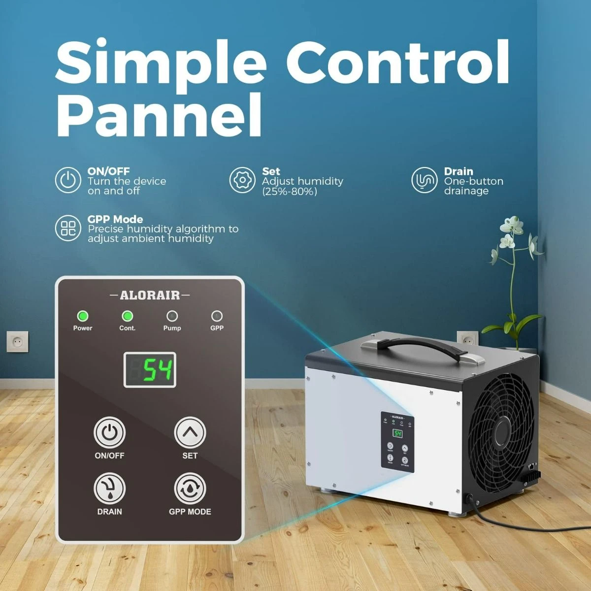 AlorAir Sentinel HD35P Energy Star 70 Pint Dehumidifier With Pump And Hose For Basements Or Crawl Spaces 6 AlorAir Sentinel HD35P Energy Star 70 Pint Dehumidifier With Pump And Hose For Basements Or Crawl Spaces - Image 6