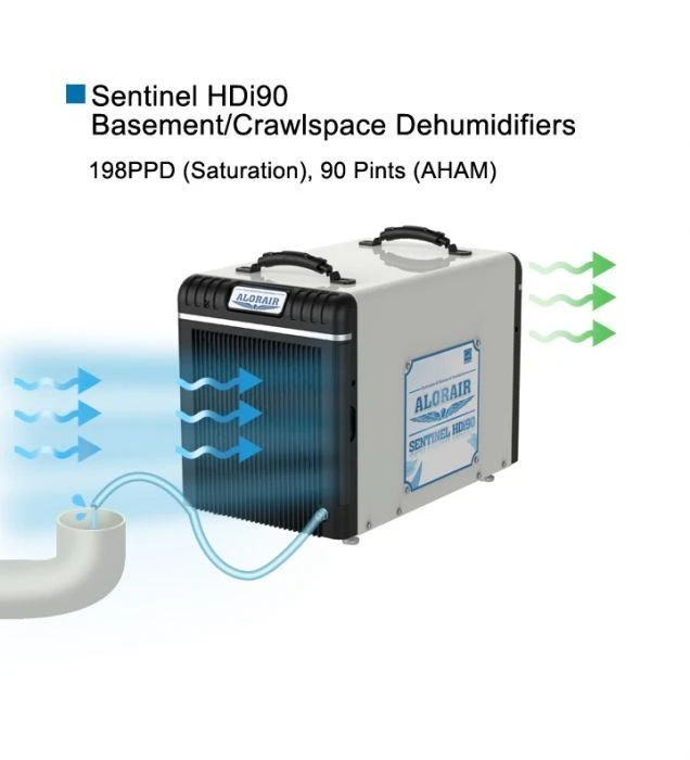 Alorair Sentinel HDi90 90 Pint Dehumidifier With Pump For Basements And Crawl Spaces 7 Alorair Sentinel HDi90 90 Pint Dehumidifier With Pump For Basements And Crawl Spaces - Image 7