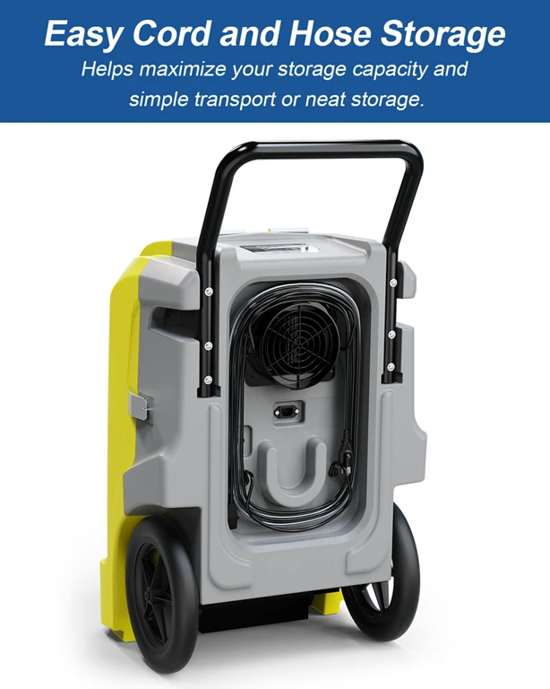 AlorAir Storm Ultra LGR 90 Large Capacity 190 Pint Smart Wi-Fi Commercial Dehumidifier With Pump, Yellow 7 AlorAir Storm Ultra LGR 90 Large Capacity 190 Pint Smart Wi-Fi Commercial Dehumidifier With Pump, Yellow - Image 7