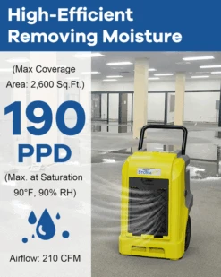 AlorAir Storm Ultra LGR 90 Large Capacity 190 Pint Smart Wi-Fi Commercial Dehumidifier With Pump, Yellow 16 AlorAir Storm Ultra LGR 90 Large Capacity 190 Pint Smart Wi-Fi Commercial Dehumidifier With Pump, Yellow -Home Furnishings Store alorair ultra hd90 pints