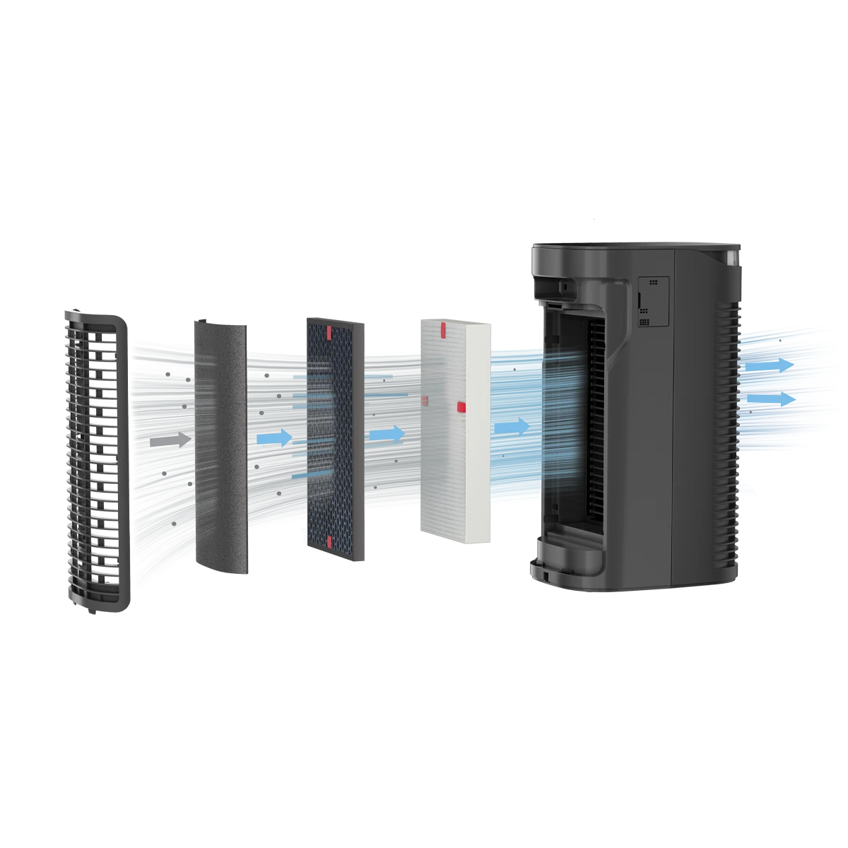 Honeywell HPA080B InSight™ HEPA Compact Tower Air Purifier 3 Honeywell HPA080B InSight™ HEPA Compact Tower Air Purifier - Image 3