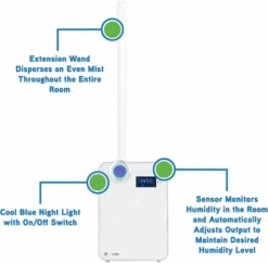 PureGuardian 90-Hour Ultrasonic Warm Or Cool Mist Humidifier -Home Furnishings Store pureguardian h7550 3.webp
