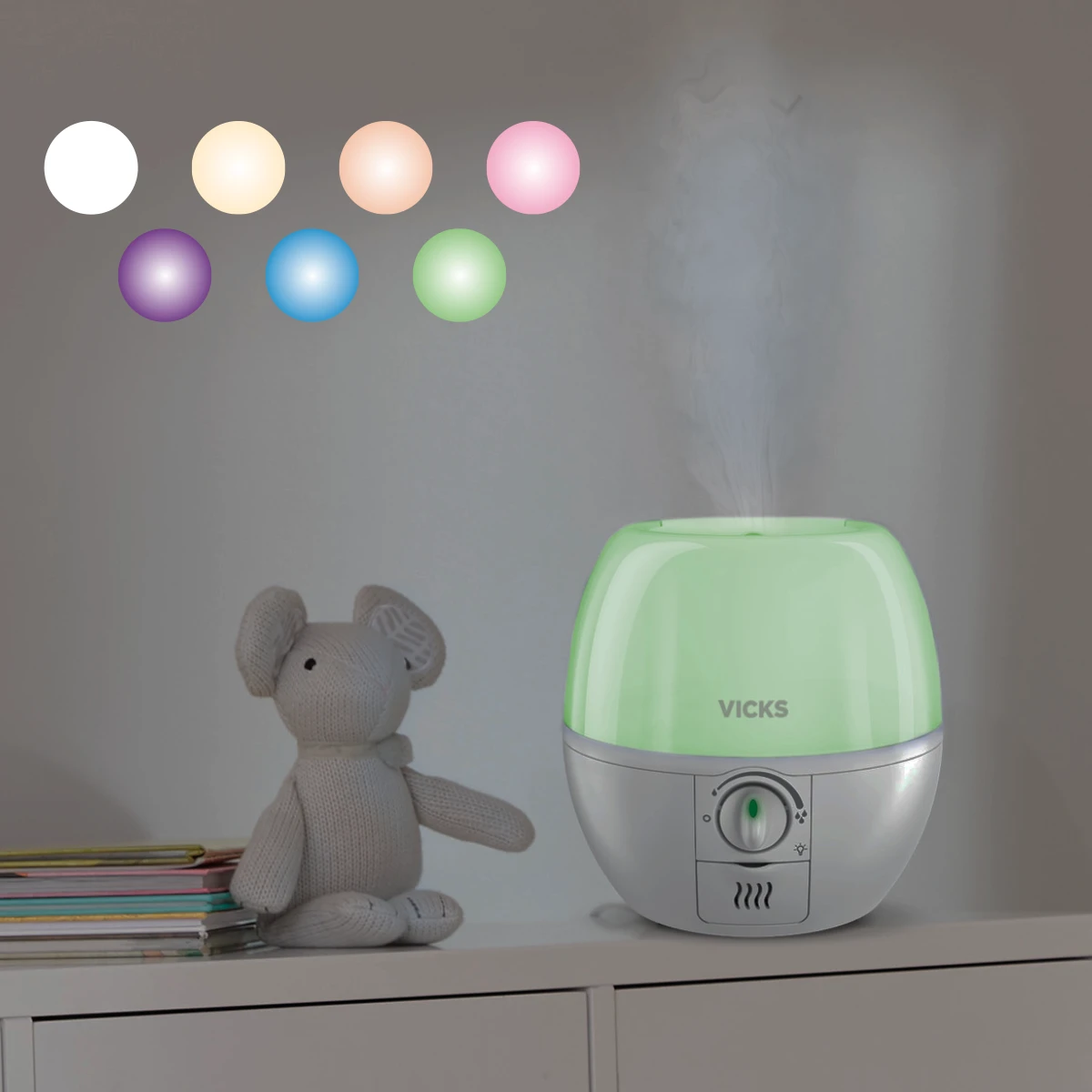 Vicks 3-in-1 SleepyTime Filter-Free Cool Mist Humidifier 2 Vicks 3-in-1 SleepyTime Filter-Free Cool Mist Humidifier - Image 2
